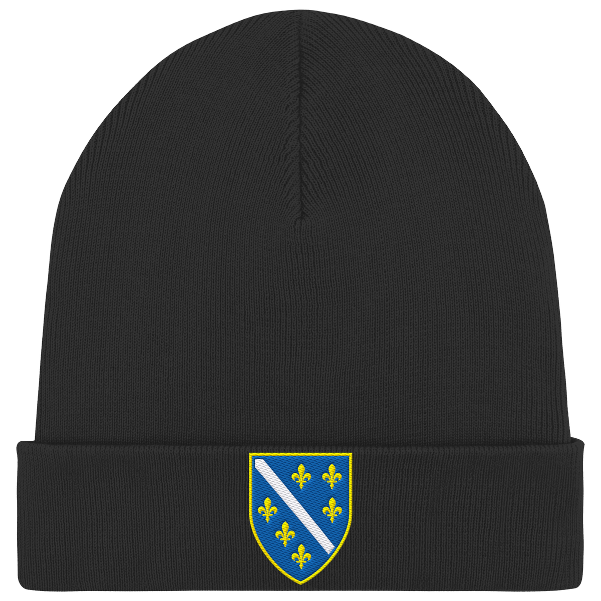Bosanski grb – ljubav prema domovini s ponosom | Premium vez – Organic Rib Beanie