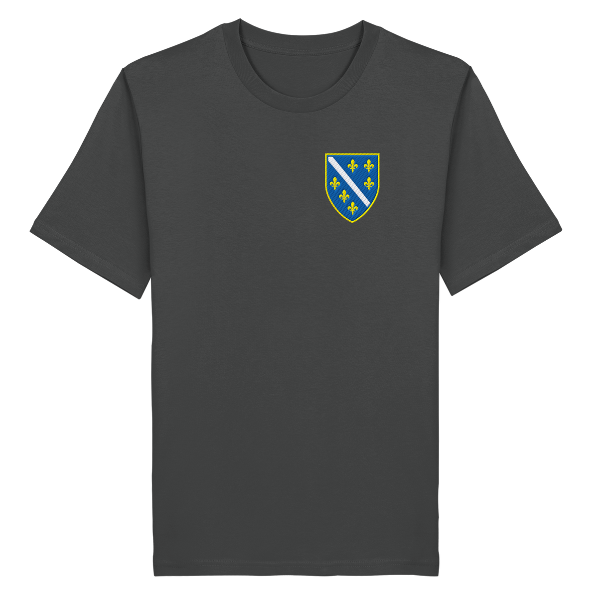 Premium organska majica s grbom Bosne i Hercegovine i vezom | Stanley/Stella – Unisex