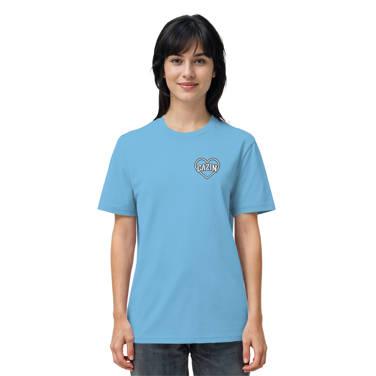 CAZIN Stanley/Stella Premium organska majica s vezom srca | Unisex