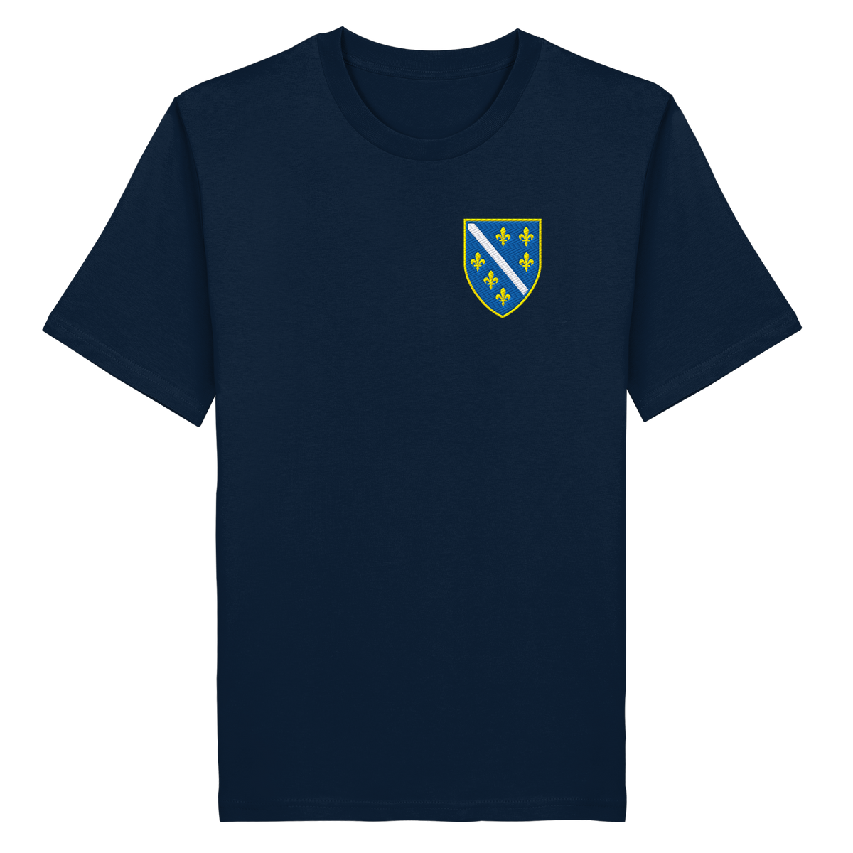 Premium organska majica s grbom Bosne i Hercegovine i vezom | Stanley/Stella – Unisex