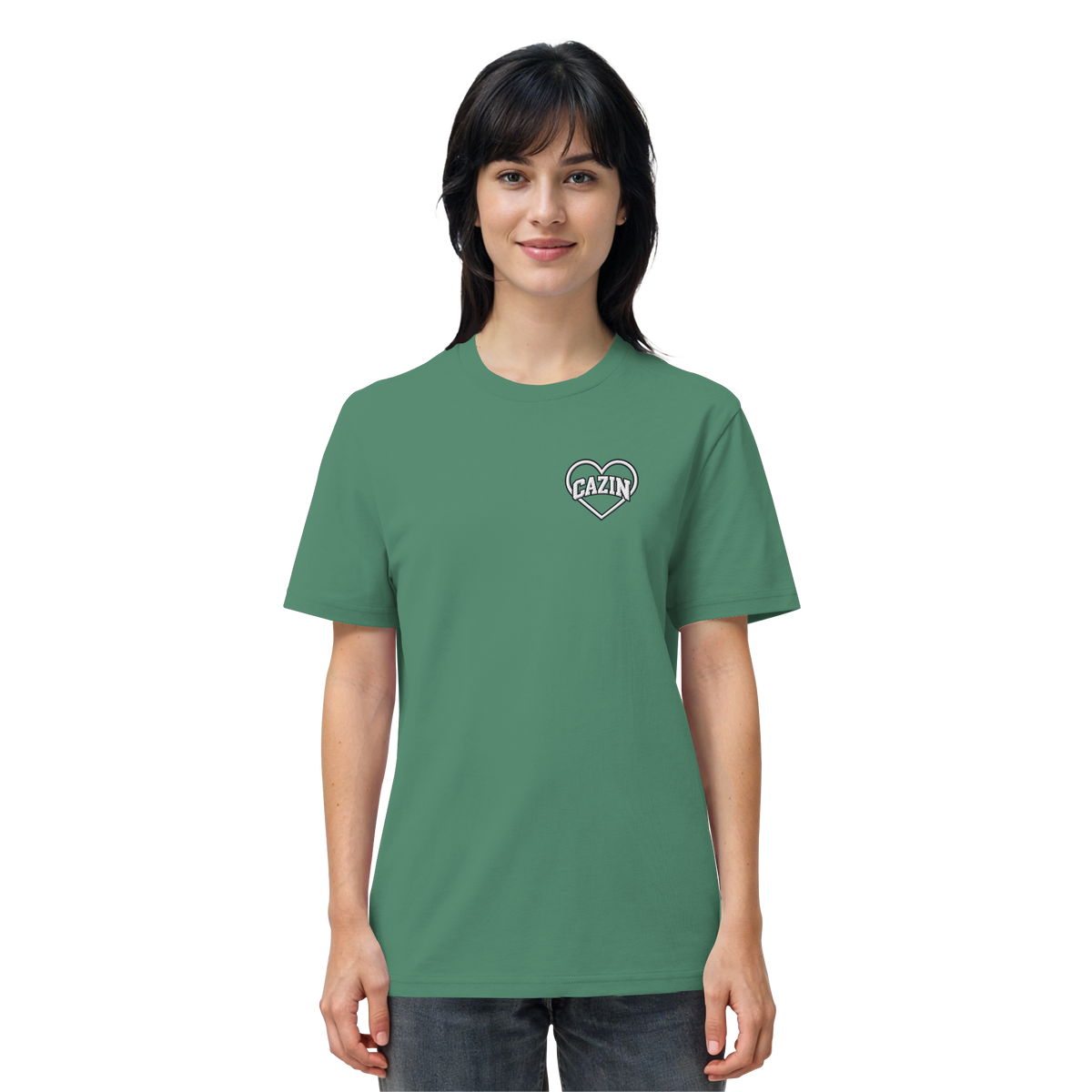 CAZIN Stanley/Stella Premium organska majica s vezom srca | Unisex