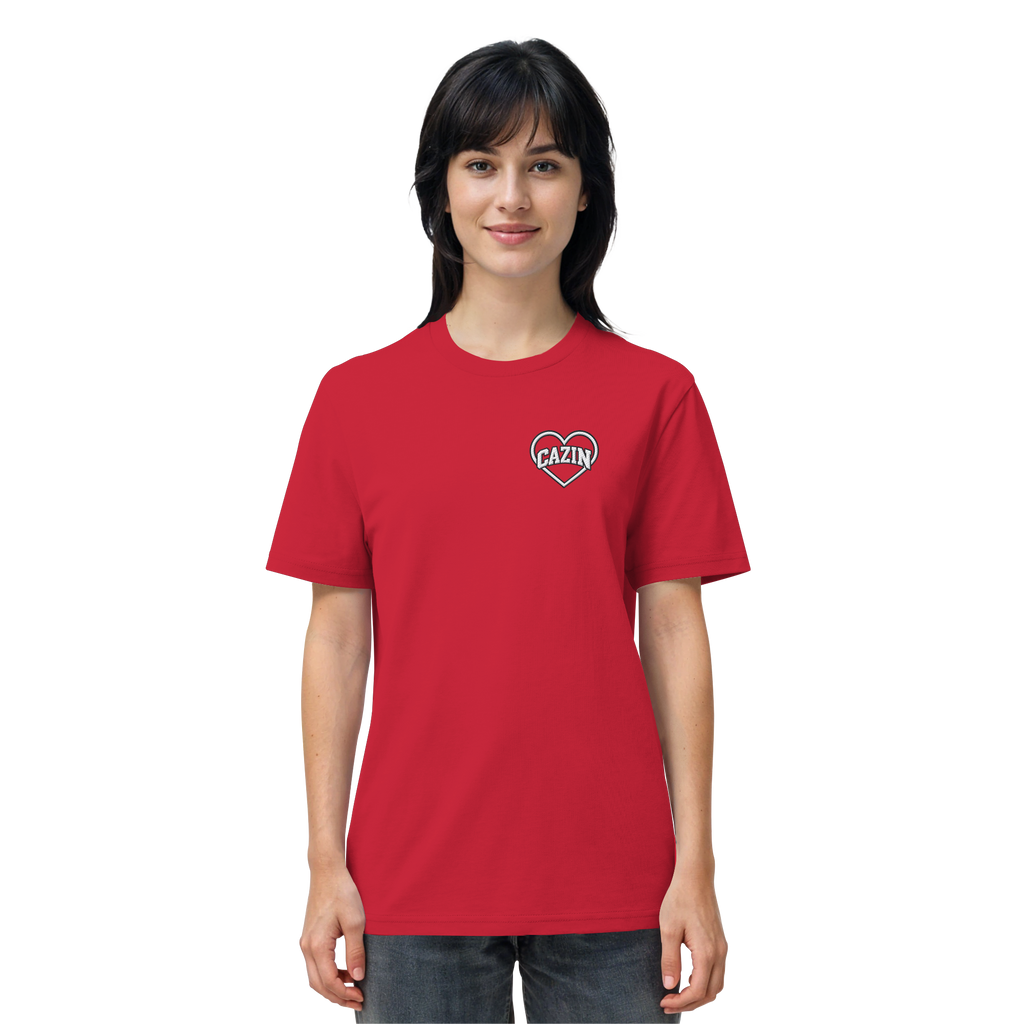 CAZIN Stanley/Stella Premium organska majica s vezom srca | Unisex