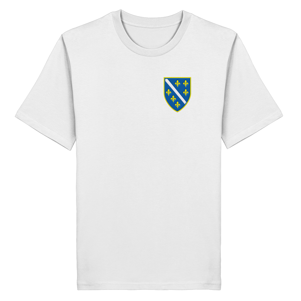 Premium organska majica s grbom Bosne i Hercegovine i vezom | Stanley/Stella – Unisex
