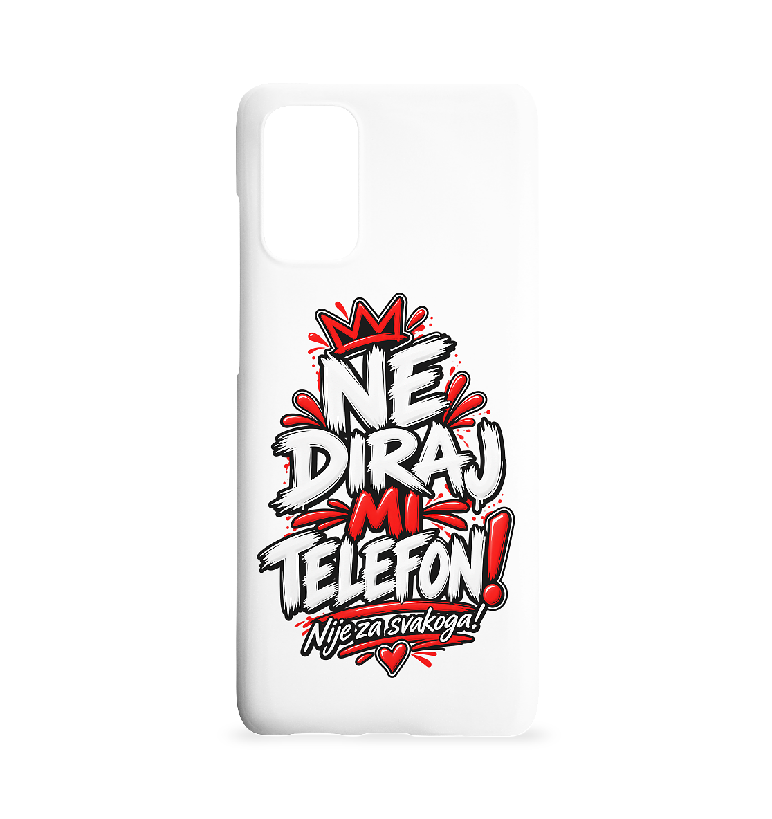 Futrola za mobitel „NE DIRAJ MI TELEFON!“ – Smiješna balkanska futrola za pametni telefon - Futrola za Samsung Galaxy S20+