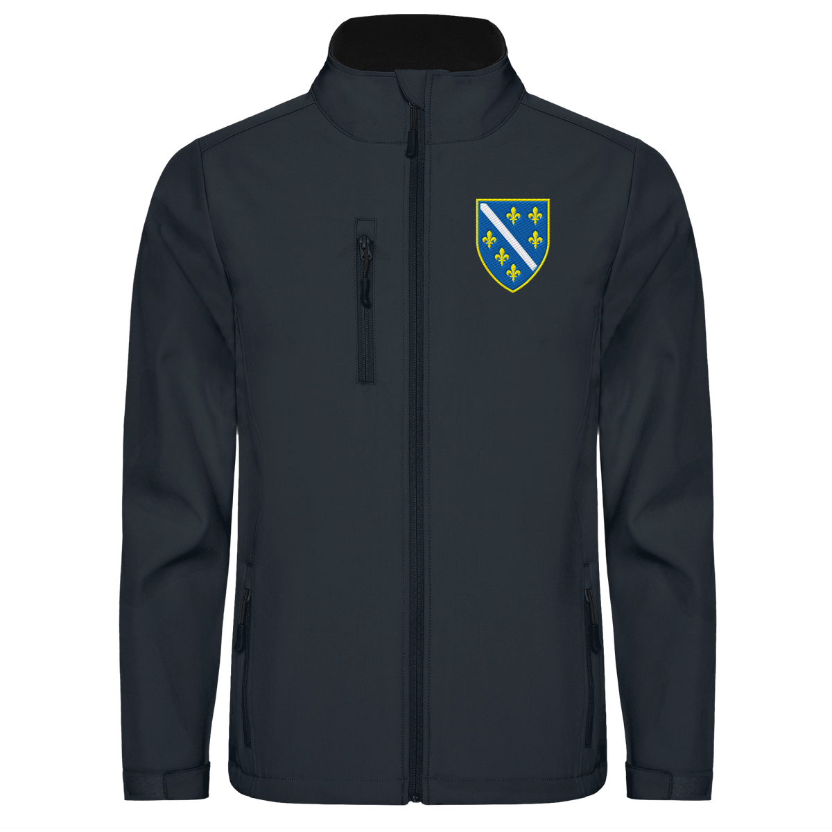 Softshell jakna ROLY Nebraska sa grbom Bosne i Hercegovine i vezom | Muška
