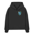 Bosanski grb – domoljublje sa ponosom | Premium vez – ženski organski boxcut hoodie