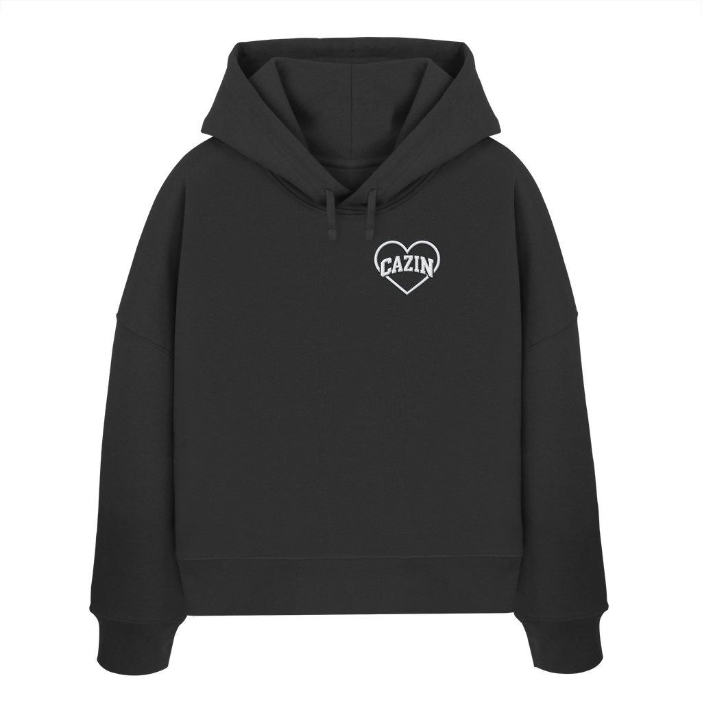 CAZIN U SRCU - Ženski organski boxcut hoodie