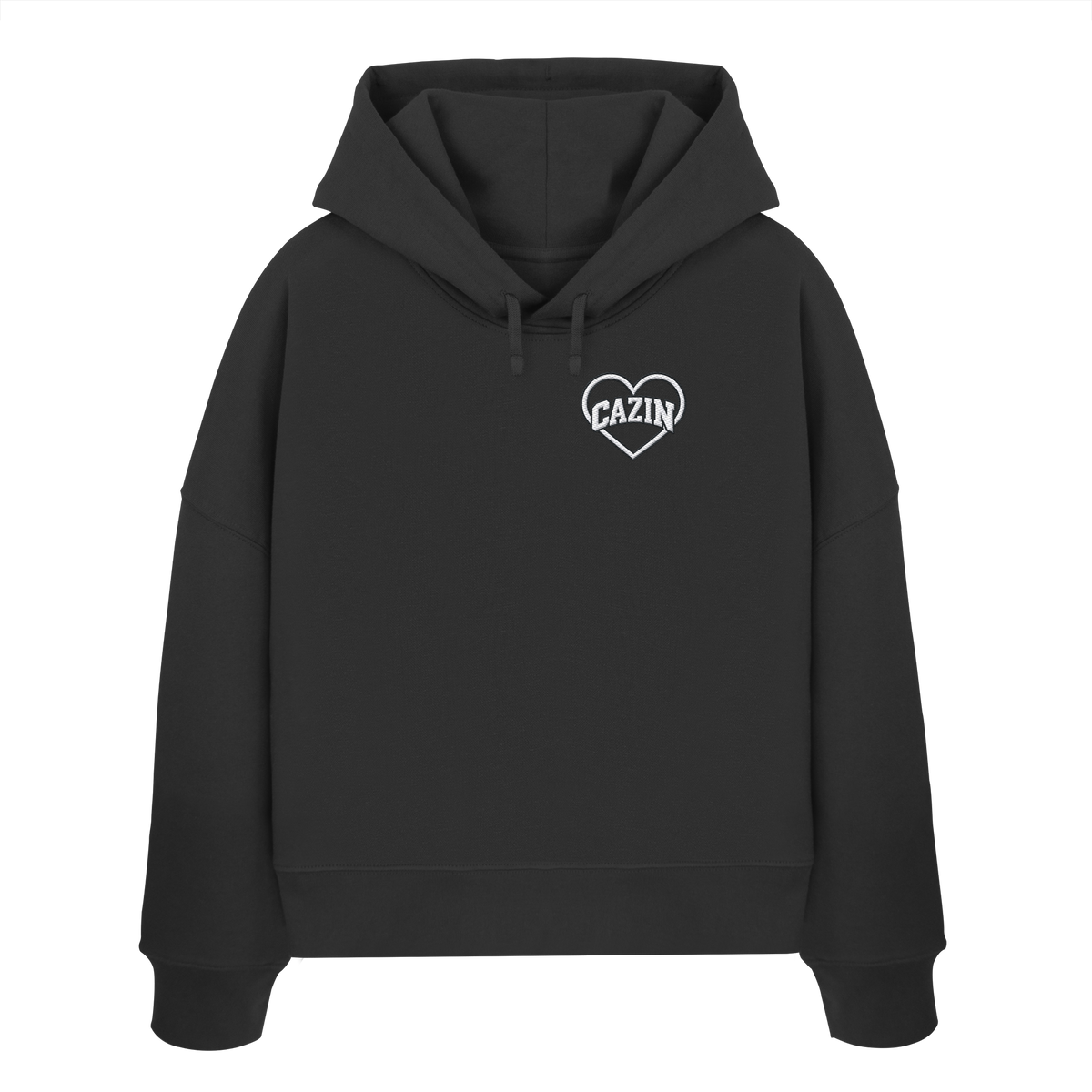 CAZIN U SRCU - Ženski organski boxcut hoodie