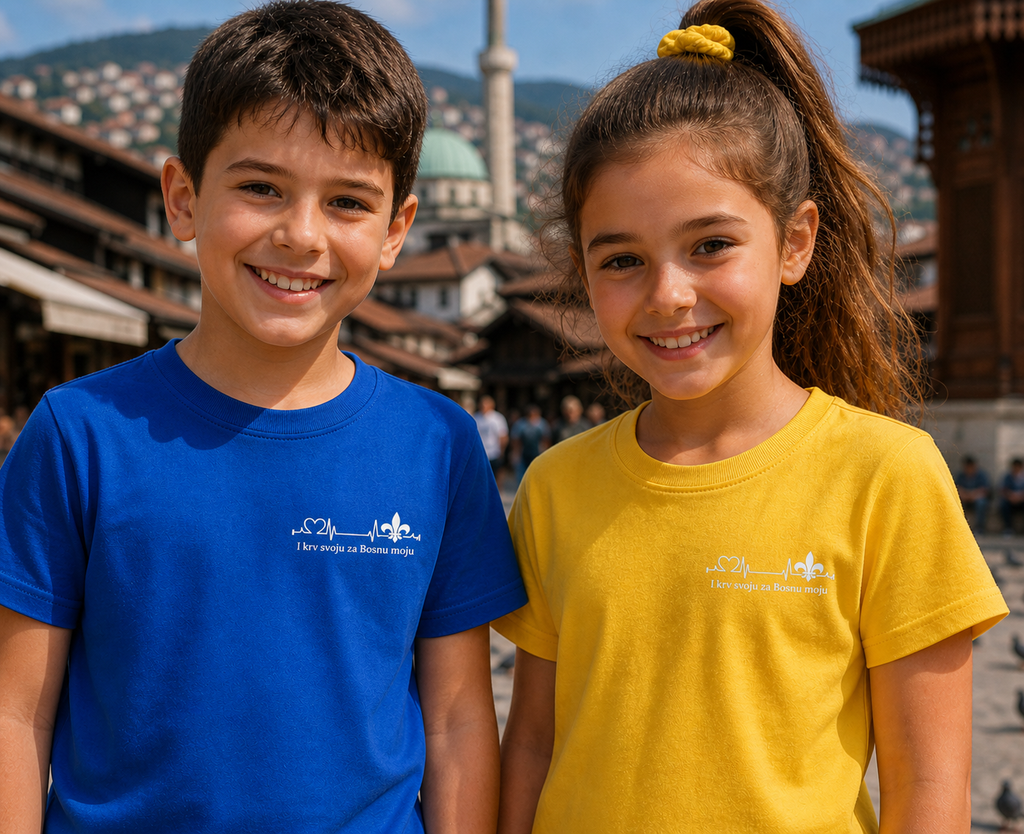 Kids Premium Bio T-Shirt – Za Bosnu Moju | Lijeva prsa